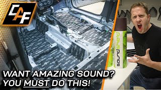 IMPROVE SOUND Deadening Treatment EXPLAINED  Better Bass and Improved Sound Quality [upl. by Annonyw]