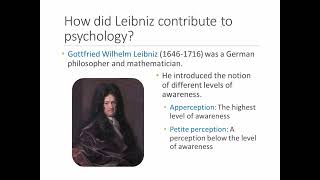 History of Psychology  Lecture 2  Part 6  Mill amp Leibniz [upl. by Vinna]