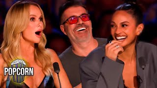 Britains Got Talent 2024 Mike Woodham Hilarious Impressionist Singer [upl. by Irtimd]