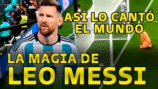 Así Cantó el Mundo el Gol de Messi  Julian  Argentina vs Croacia [upl. by Lonnard975]