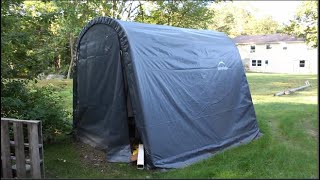 Shelter Logic 10x10 UTV Shed Long Term Review [upl. by Eiuol]