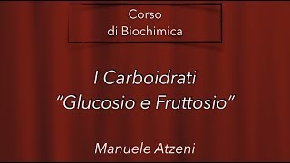 I carboidrati più abbondanti Glucosio e Fruttosio L2 [upl. by Handal]