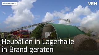 Feuer in landwirtschaftlicher Halle bei Bretzenheim [upl. by Crelin]