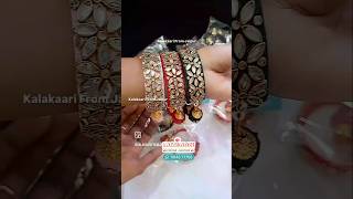 Silk thread kada  Silk thread bangles  Silk thread kundan kada  Wedding return gift  Return gift [upl. by Anytsirk758]