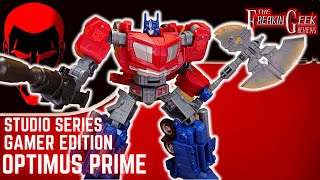 Studio Series Gamer Edition OPTIMUS PRIME EmGos Transformers Reviews N Stuff [upl. by Aivin]