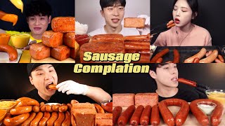 15x speed mukbang sausage complation [upl. by Vernon]