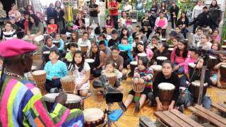 African Drumming Outreach with Children [upl. by Ikkaj545]