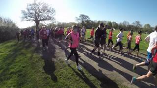 Arrow Valley Parkrun 145 Start slowmo 18042015 [upl. by Ekrub]