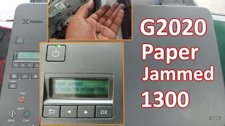 Canon G2020 Paper Jam 1300  G2020 Disassembly [upl. by Goldia79]