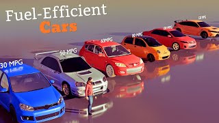 Comparison Most Fuel Efficient Cars 2024 [upl. by Noeht]