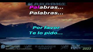 PALABRAS  PIMPINELA KARAOKE COVER [upl. by Latnahc210]