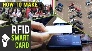 How to make RFID Employee Smart Card For Parking amp Canteen Automation [upl. by Renae]