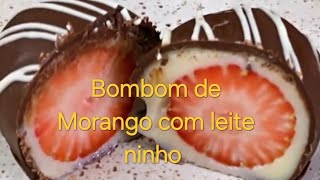 Receita de Bombom Recheado Morango e Uva [upl. by Aihsotan]