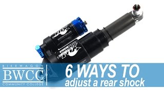 6 Ways to Adjust a Rear Bike Shock  Bikewagon Community College [upl. by Lenaj698]