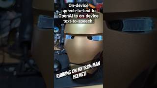 My first JARVISFRIDAY AI running on my Iron Man helmet openai ironman [upl. by Veron]