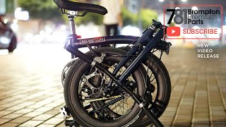 Brompton 2s Tempest Blue 2021 Part 2  781 Project  MiniMODS Ridea and HampH DIY installation [upl. by Hungarian]