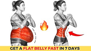 Do This 30Min Every Morning For 1 Week to Get Flat Belly ➜100 Guaranteed l STANDING ABS WORKOUT [upl. by Illil147]