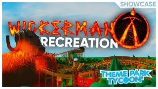 Building wicker man at Alton Towers in Theme park Tycoon 2 no statue [upl. by Llenna]