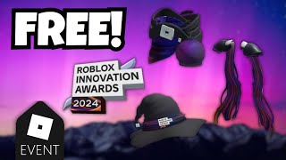 FREE ITEMS Roblox Innovation Awards 2024 Accessories Leaks [upl. by Felton]