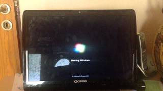 Windows 7 boot up on Toshiba qosmio laptop [upl. by Bautista]