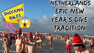 NETHERLANDS EPIC NEW YEARS DIVE TRADITION [upl. by Barncard45]