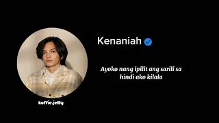 BAHALA NA  Kenaniah Lyrics [upl. by Moriyama619]