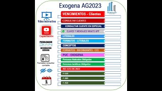 Control Vencimientos Exógena AG2023 [upl. by Mezoff]