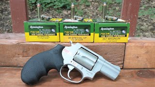 Snub Nose Ballistic Test 38 Special VS 38 SpecialP VS 357 Magnum [upl. by Sewole]