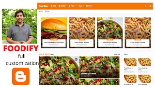 FOODIFY Blogger Template full Customization  Premium Blogger Theme  Mr Programmer [upl. by Yar]