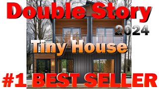 Double Story House 2024 Tiny House Foldable Tiny Home with Equipped Bathroom amp Kitchen B0D8Z9WRVK [upl. by Enelcaj]