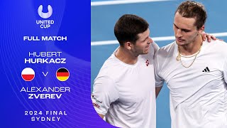 Hubert Hurkacz v Alexander Zverev Full Match  United Cup 2024 Final [upl. by Hsekin]