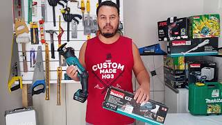 Serra Sabre Makita a Bateria 12V JR105DZ  REVIEW E TESTE [upl. by Nesyt]