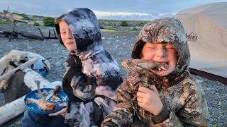 3 Days Camping Hunting amp Fishing on Remote Island in Alaska [upl. by Aliel735]