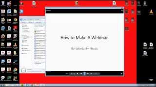 How to Make a Webinar in Powerpoint [upl. by Sukram]