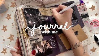 relaxing journal with me ☁️ the picture of dorian gray spread  real asmr journaling sounds  music [upl. by Enner]