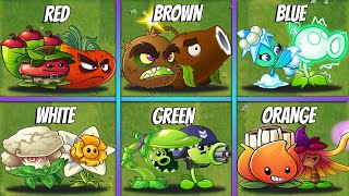 6 Pair COLOR Team Battlez  Who Will Win  PvZ 2 Team Plants vs Team Plants [upl. by Hurlow803]