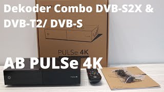 AB PULSe 4K Combo DVBS2X  DVBT2  DVBTC  unboxing wykonanie i przegląd funkcji [upl. by Annovaj]