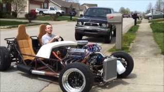 50 V8 Lotus Seven replica locost TEST DRIVE [upl. by Karilla]