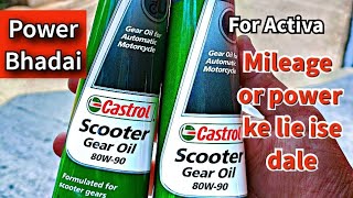 Castrol scooter gear oil 80w90 gearoil [upl. by Namor]