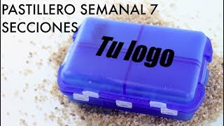 ✅ Pastilleros personalizados 4 Pastillero semanal 7 secciones [upl. by Zachar299]