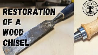 Restoration of a wood chisel [upl. by Oriole426]