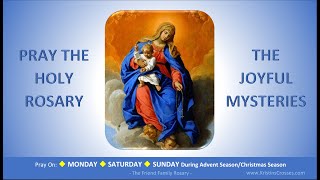 Pray the Holy Rosary The Joyful Mysteries Monday Saturday SundayAdventChristmas [upl. by Pesek151]