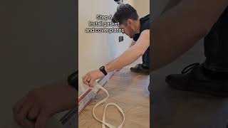 How to install skirting board heating electric in a garden room  ThermaSkirtE diy gardenroom [upl. by Nirej]