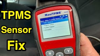 How to replace amp reprogram TMPS sensors using MaxiTPMS tool Tire Pressure Monitoring System relearn [upl. by Otreblasiul]