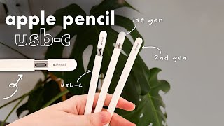 NEW Apple Pencil USBC  Comparing ALL Apple Pencils [upl. by Alyahc]