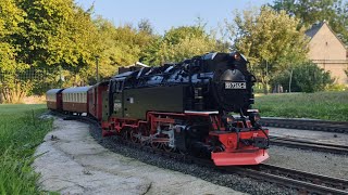 Sommerdampf in Eisfelder Talmühle HSB Harzer Schmalspurbahnen [upl. by Avlis]