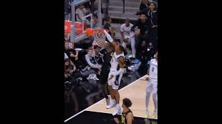 Keldon Johnson Incredible Poster Dunk [upl. by Ocsicnarf]