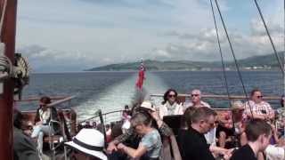 Paddle Steamer Waverley  Greenock  Millport  260712 [upl. by Nyladnek]