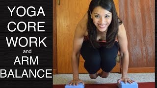 Yoga for Core Strength  Core Workout and Arm Balance Lolasana [upl. by Elianora244]