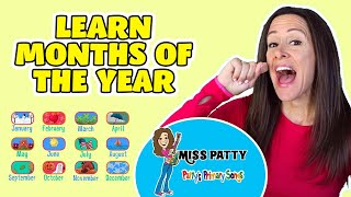 Learn Months of the Year Song for Children  12 Months of the Year  Calendar song with Patty Shukla [upl. by Mccafferty]